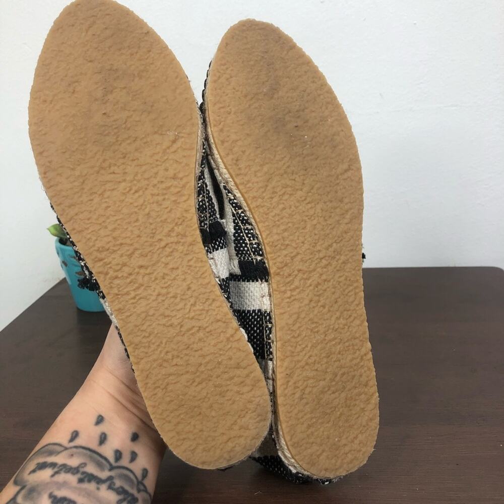 Loeffler Randall Mara Pom Pom Espadrille Slip On Canvas Shoes Women's Size 8B - Picture 6 of 11